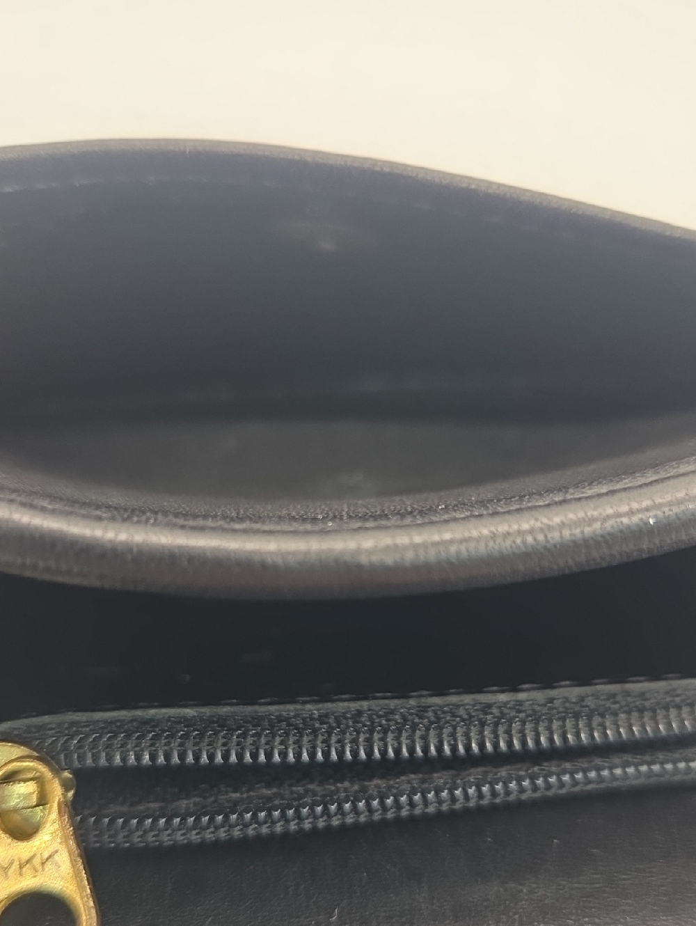 Coach Vintage Black Leather Multifunction Pouch Wallet with Gold Keychain #7219 - Picture 7 of 16